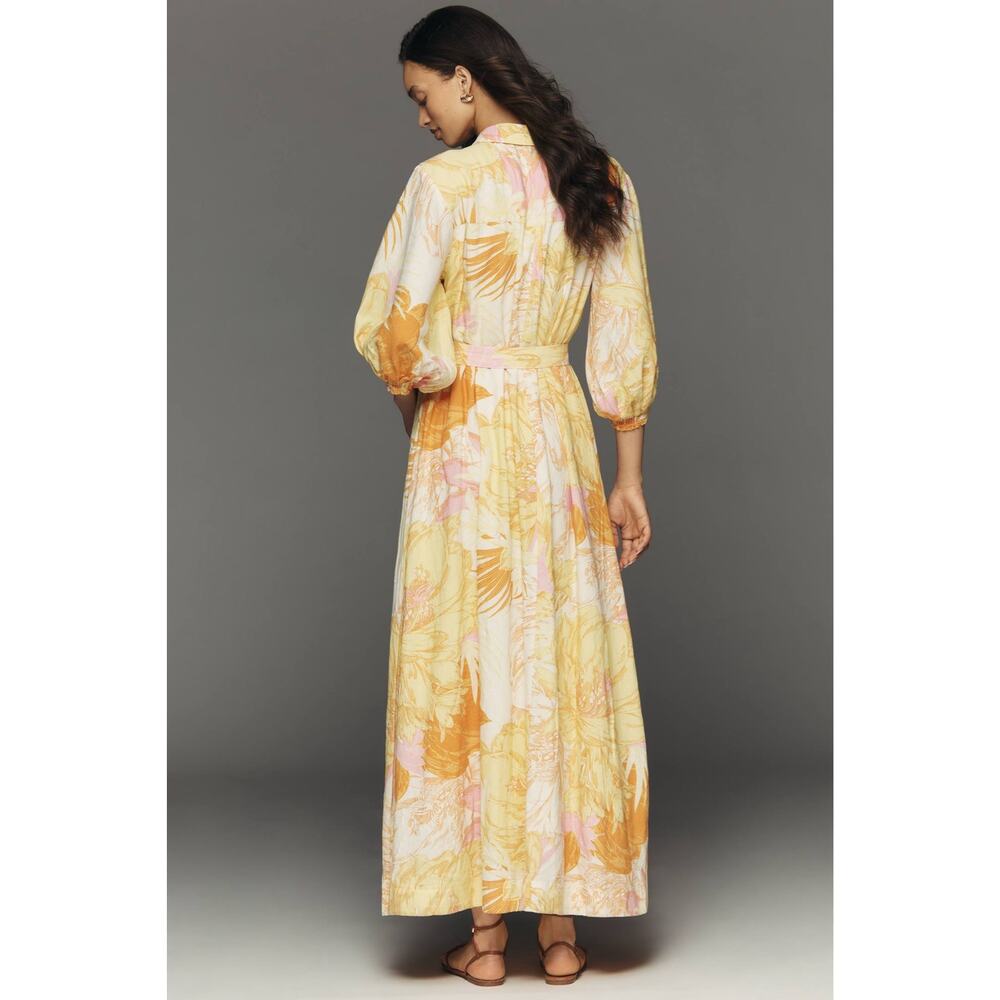Anthropologie Maeve Mona Linen Shirt Dress - Picture 3 of 6